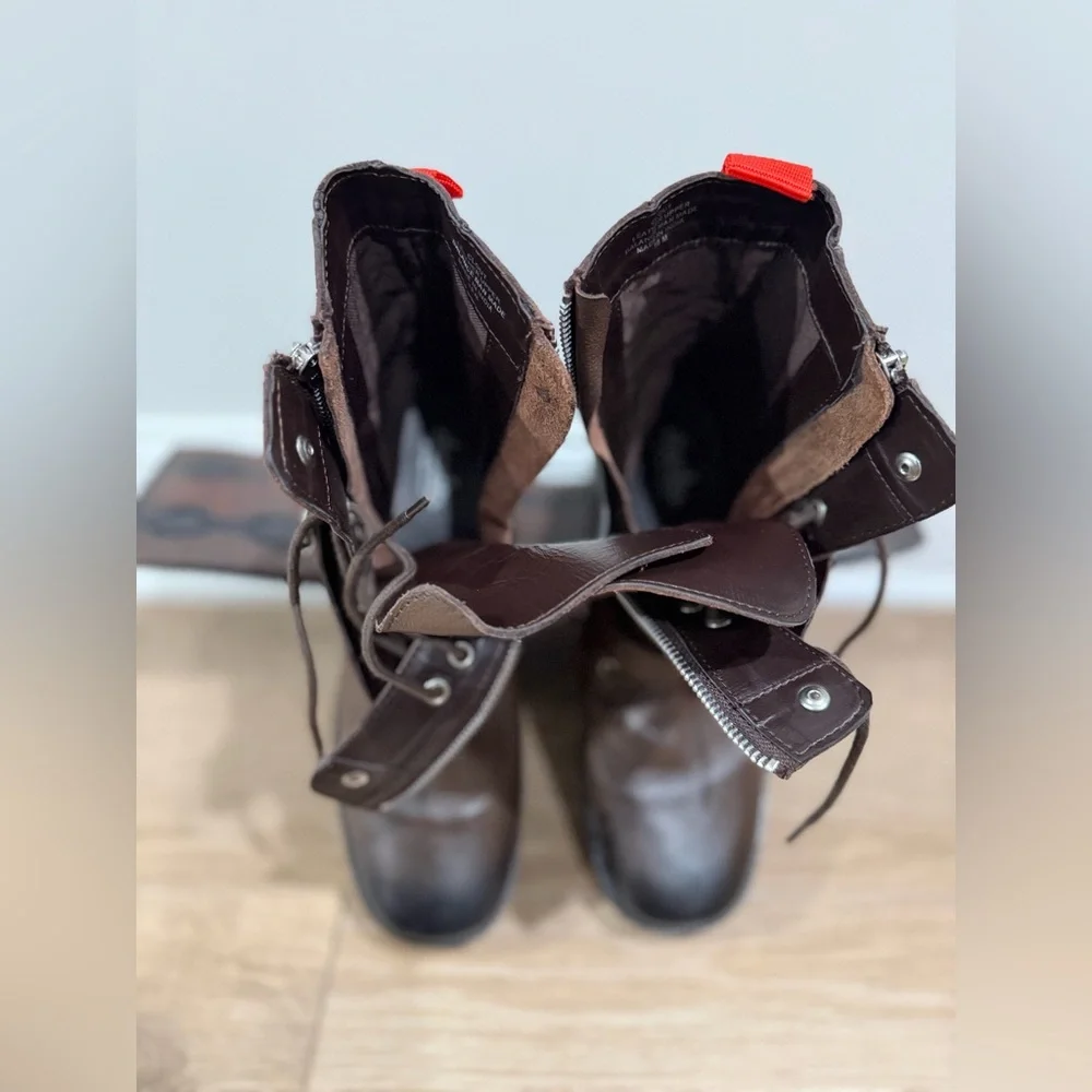 Charles by Charles David Dark Brown Leather Boots - Picture 12 of 12